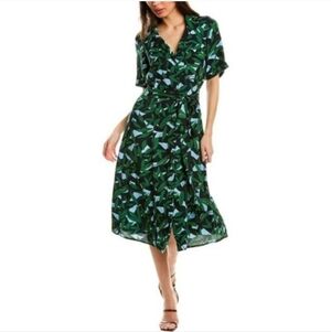 Walter Baker Valencia Green Medium Button Down Dress